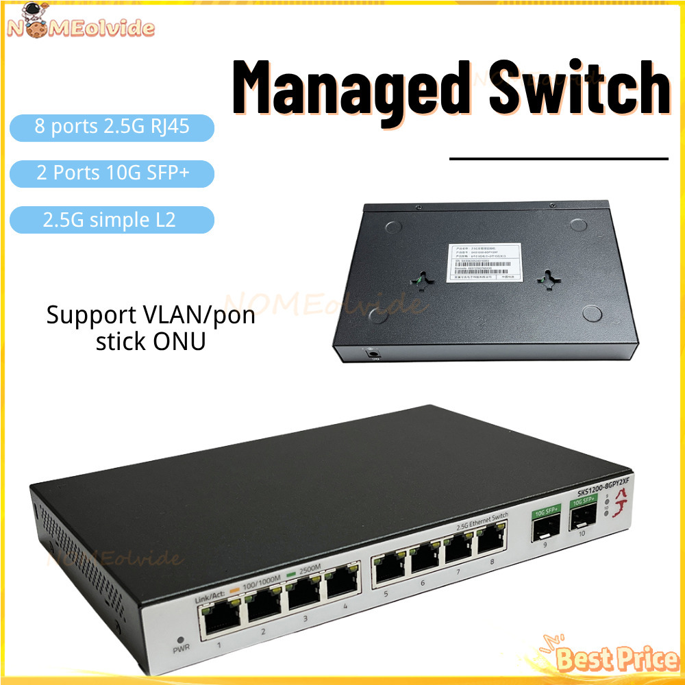 Коммутатор Xikestor SKS1200 Si – обзор и цена Sfp+ 10G Managed Switch 8 Port